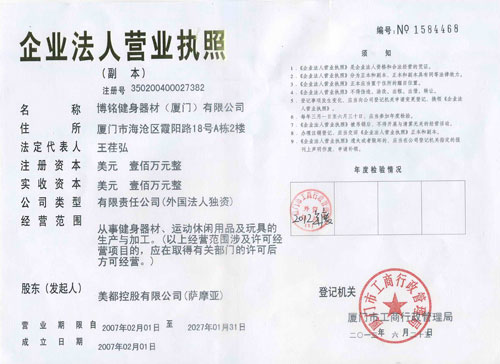 91免费小视频營業執照